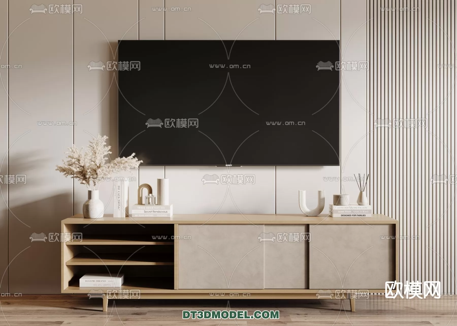 TV SHELF – 3DMODEL – MODERN – 061