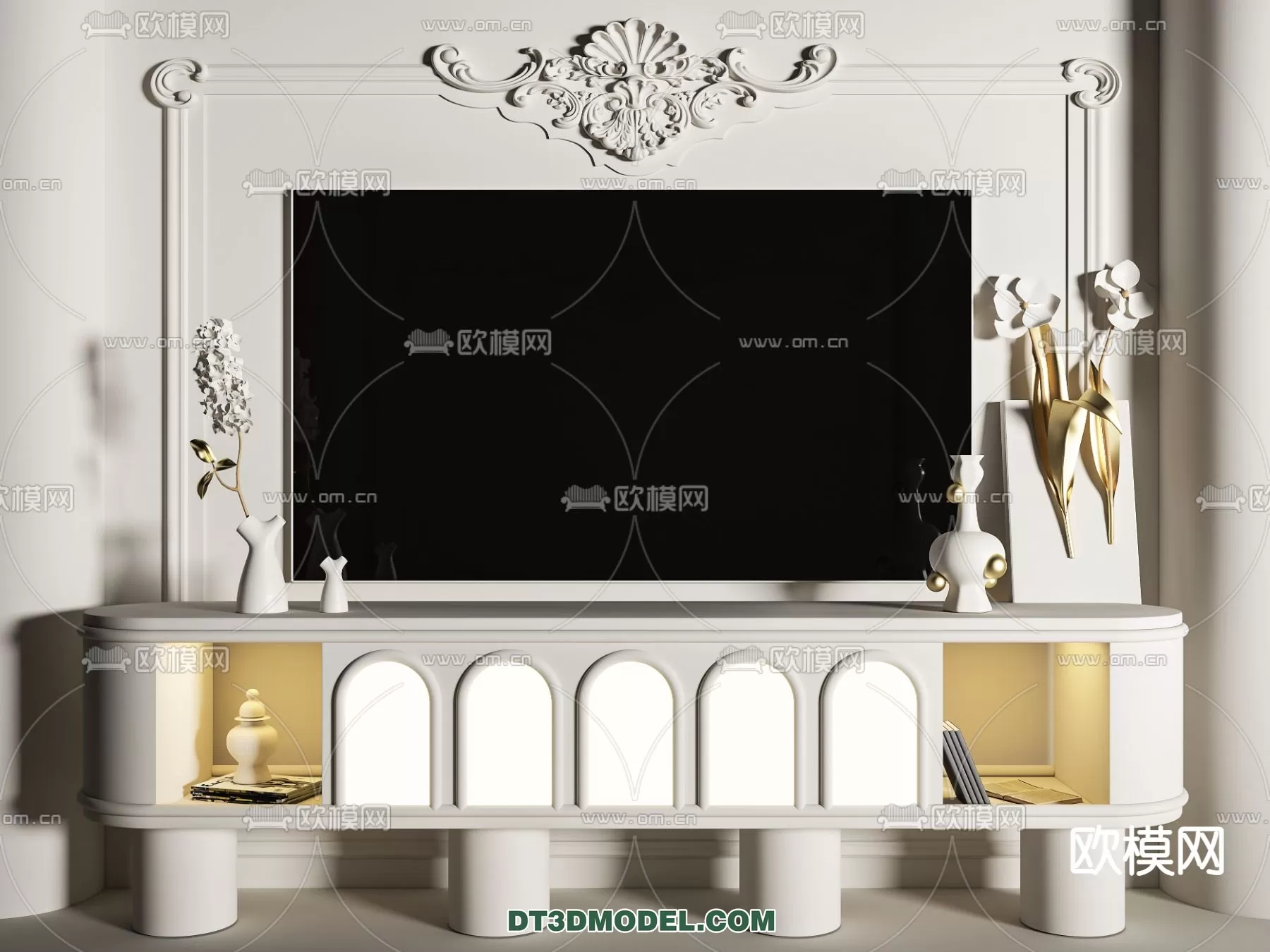 TV SHELF – 3DMODEL – MODERN – 065