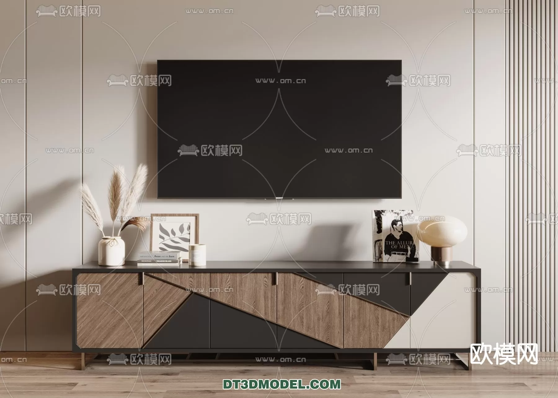 TV SHELF – 3DMODEL – MODERN – 077