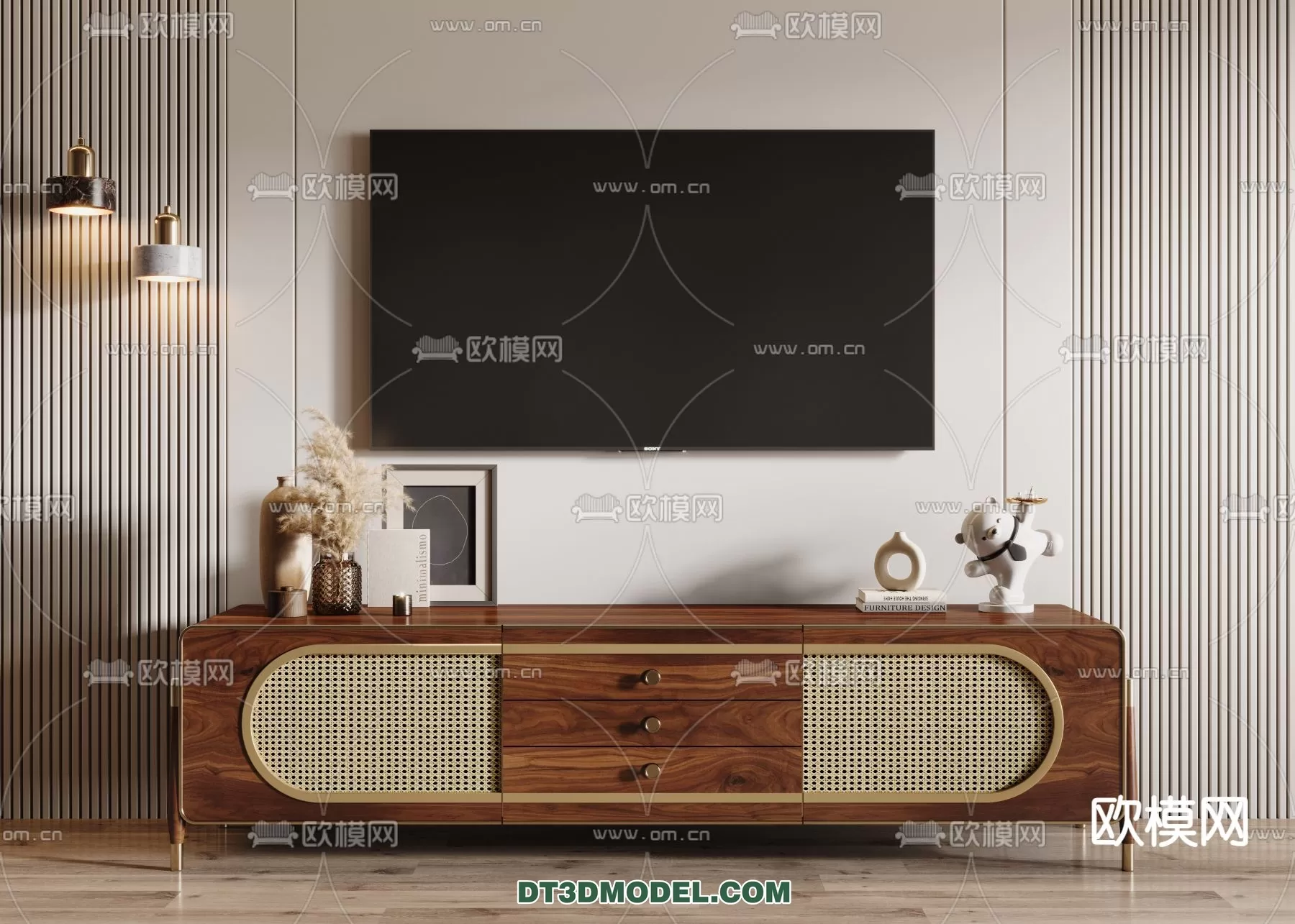 TV SHELF – 3DMODEL – MODERN – 080