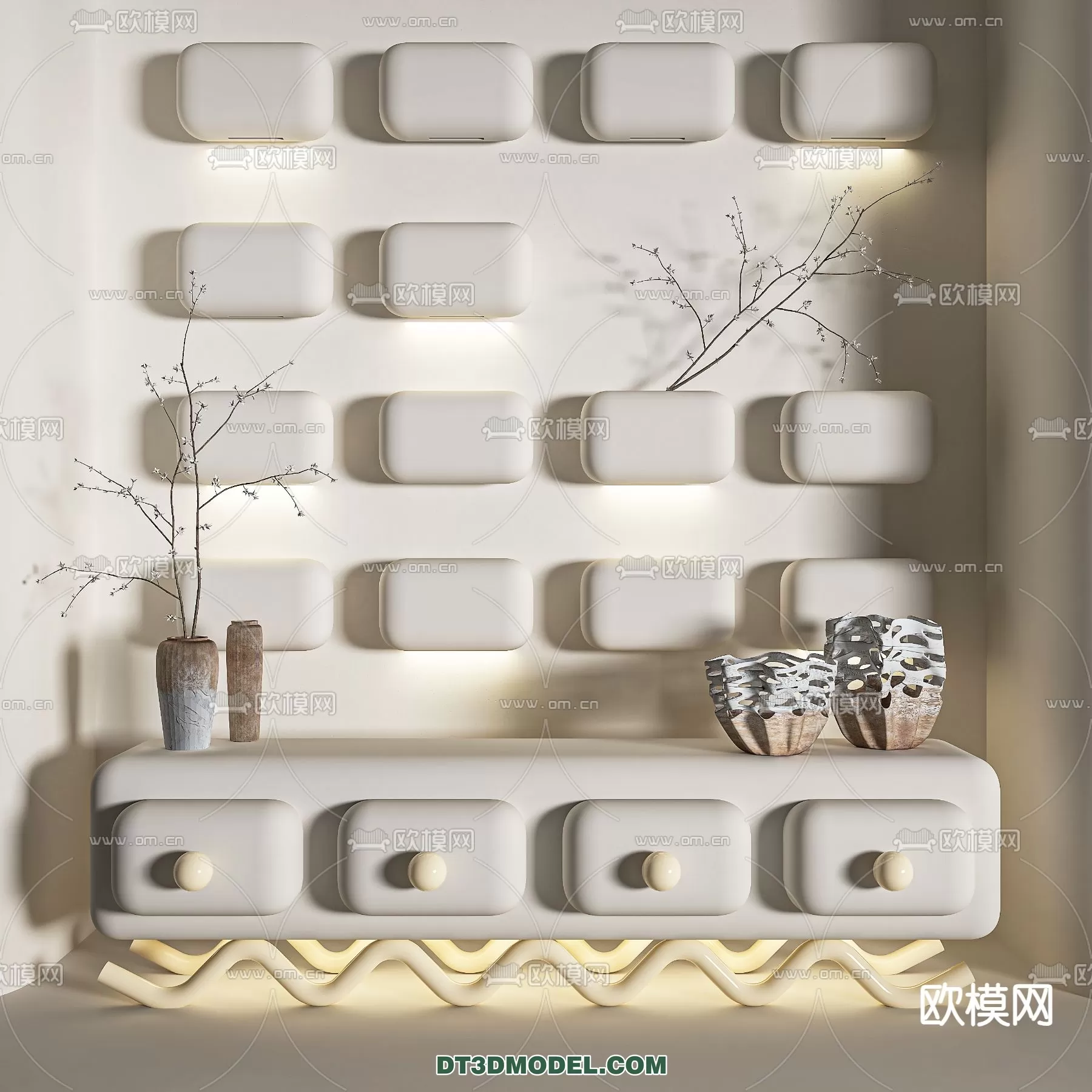 TV SHELF – 3DMODEL – MODERN – 088