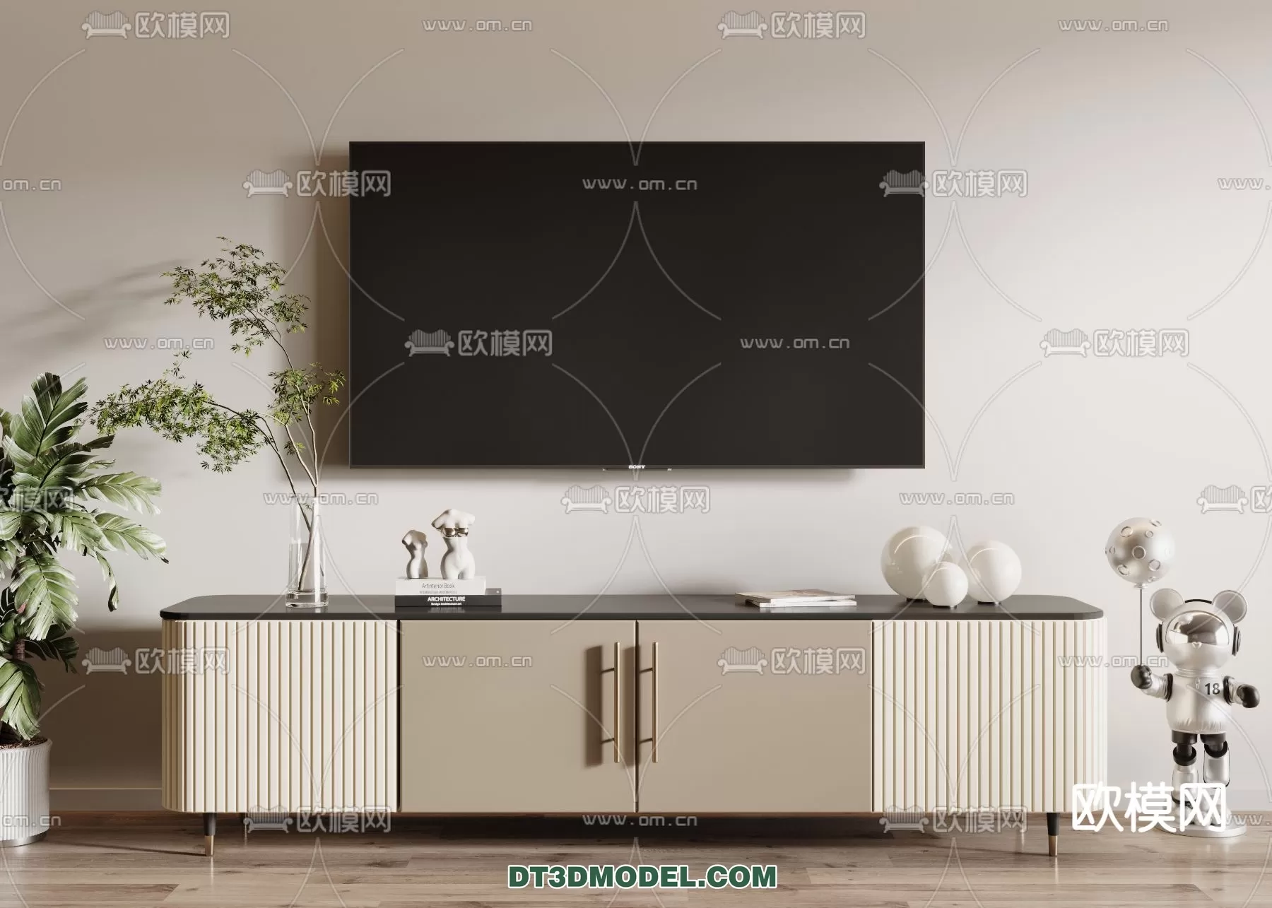 TV SHELF – 3DMODEL – MODERN – 091