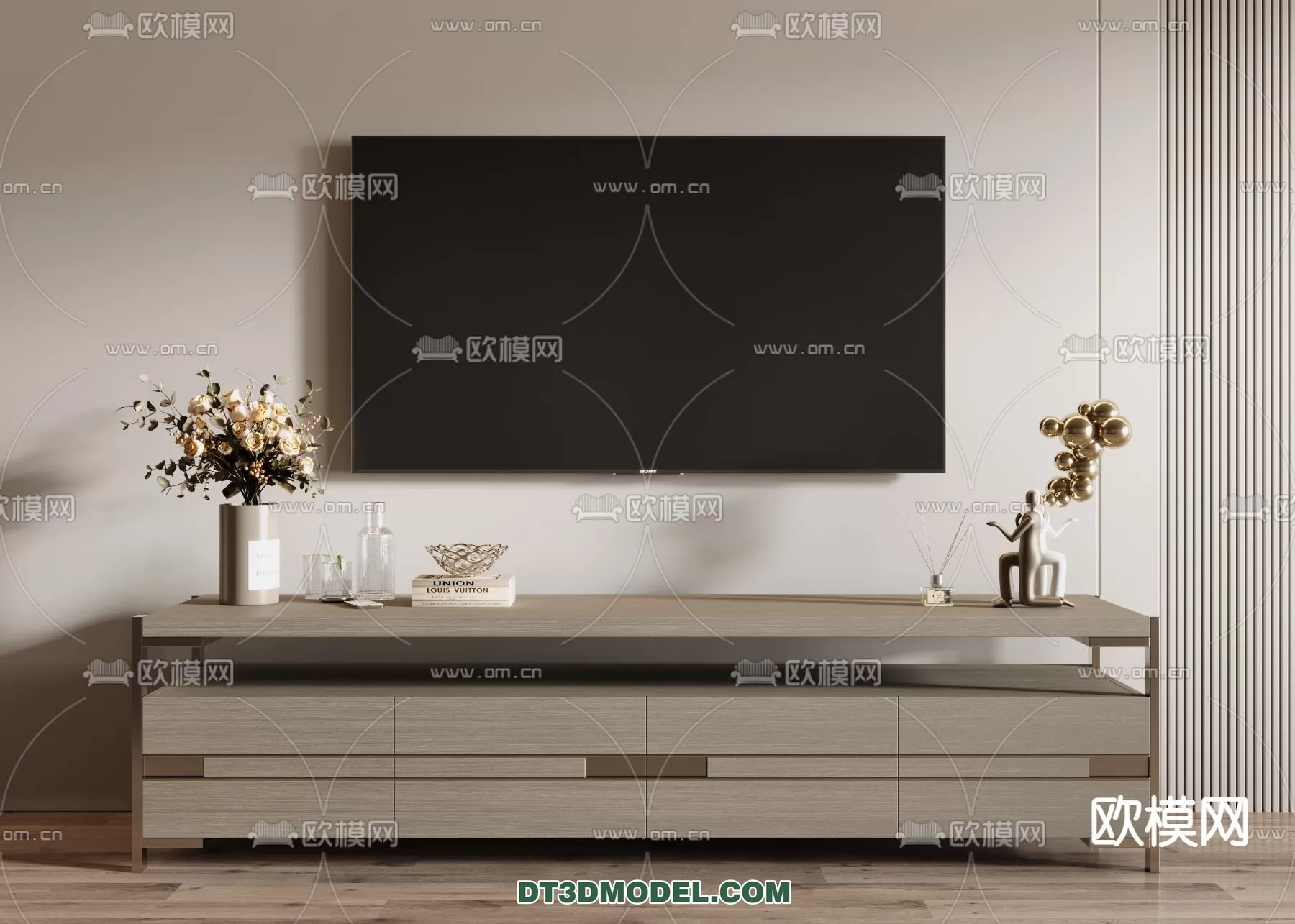 TV SHELF – 3DMODEL – MODERN – 092