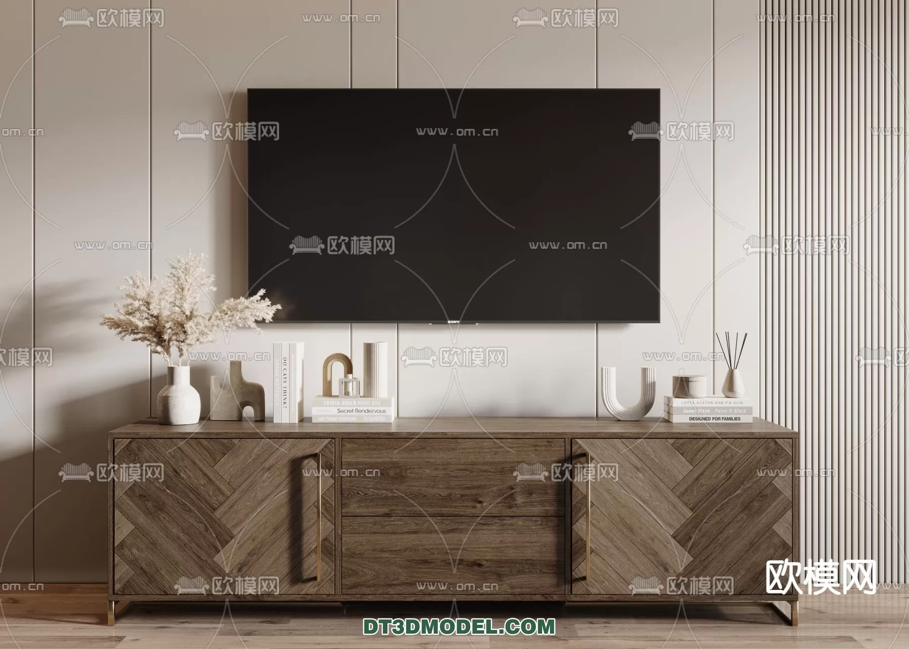 TV SHELF – 3DMODEL – MODERN – 096