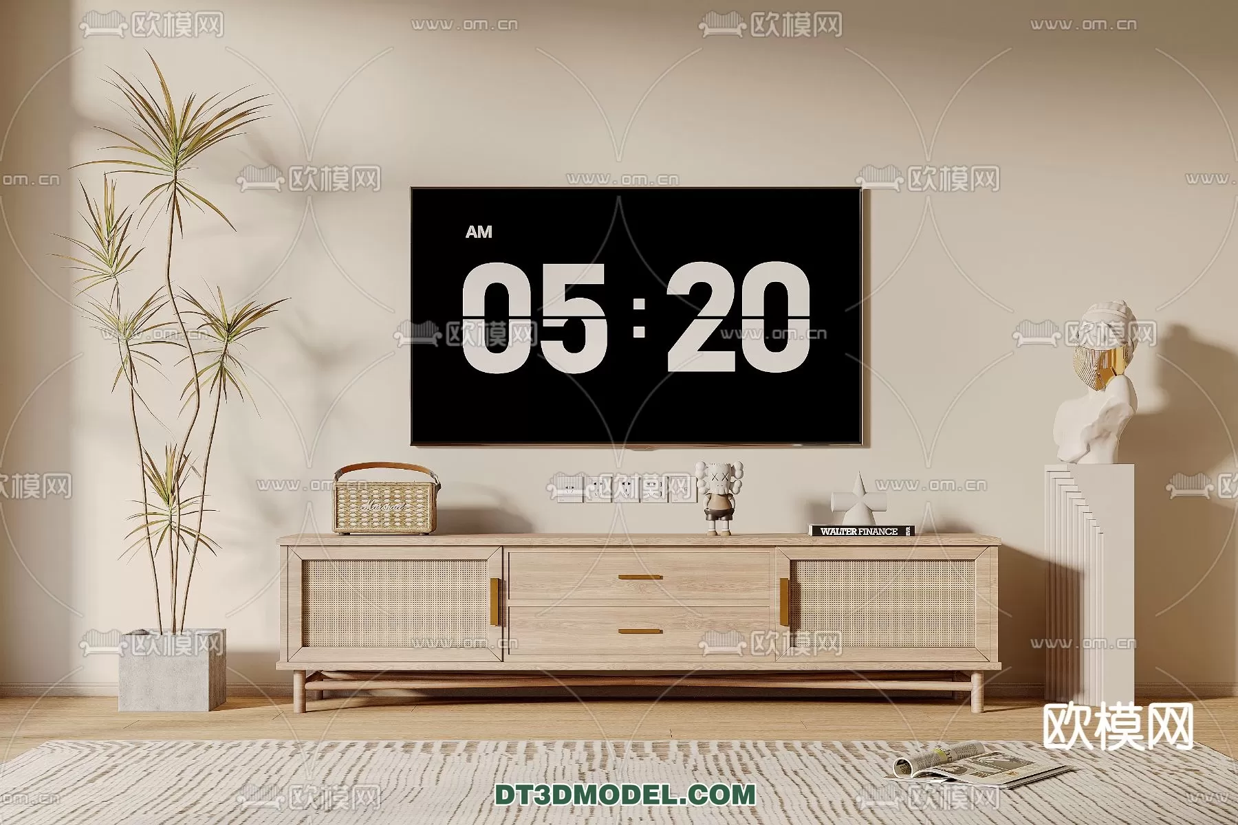 TV SHELF – 3DMODEL – MODERN – 097