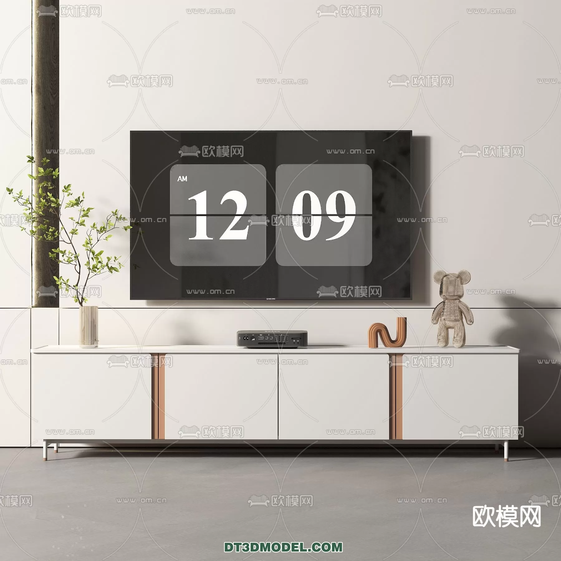 TV SHELF – 3DMODEL – MODERN – 100