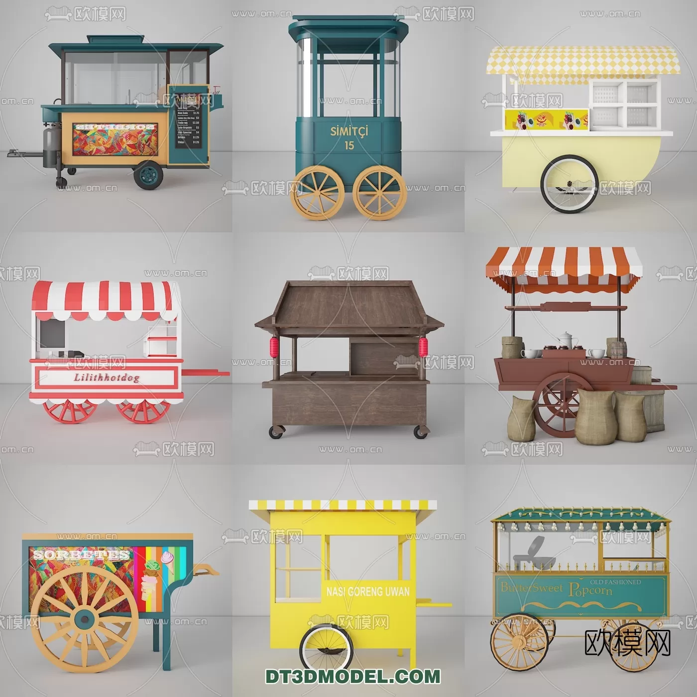 STREET VENDOR CART – 3D MODELS – 002