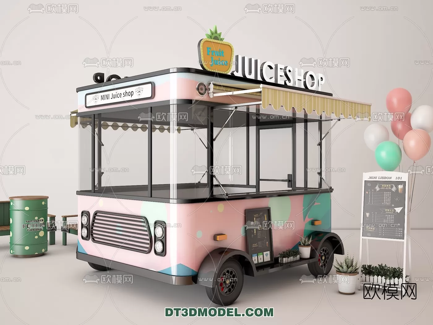 STREET VENDOR CART – 3D MODELS – 041