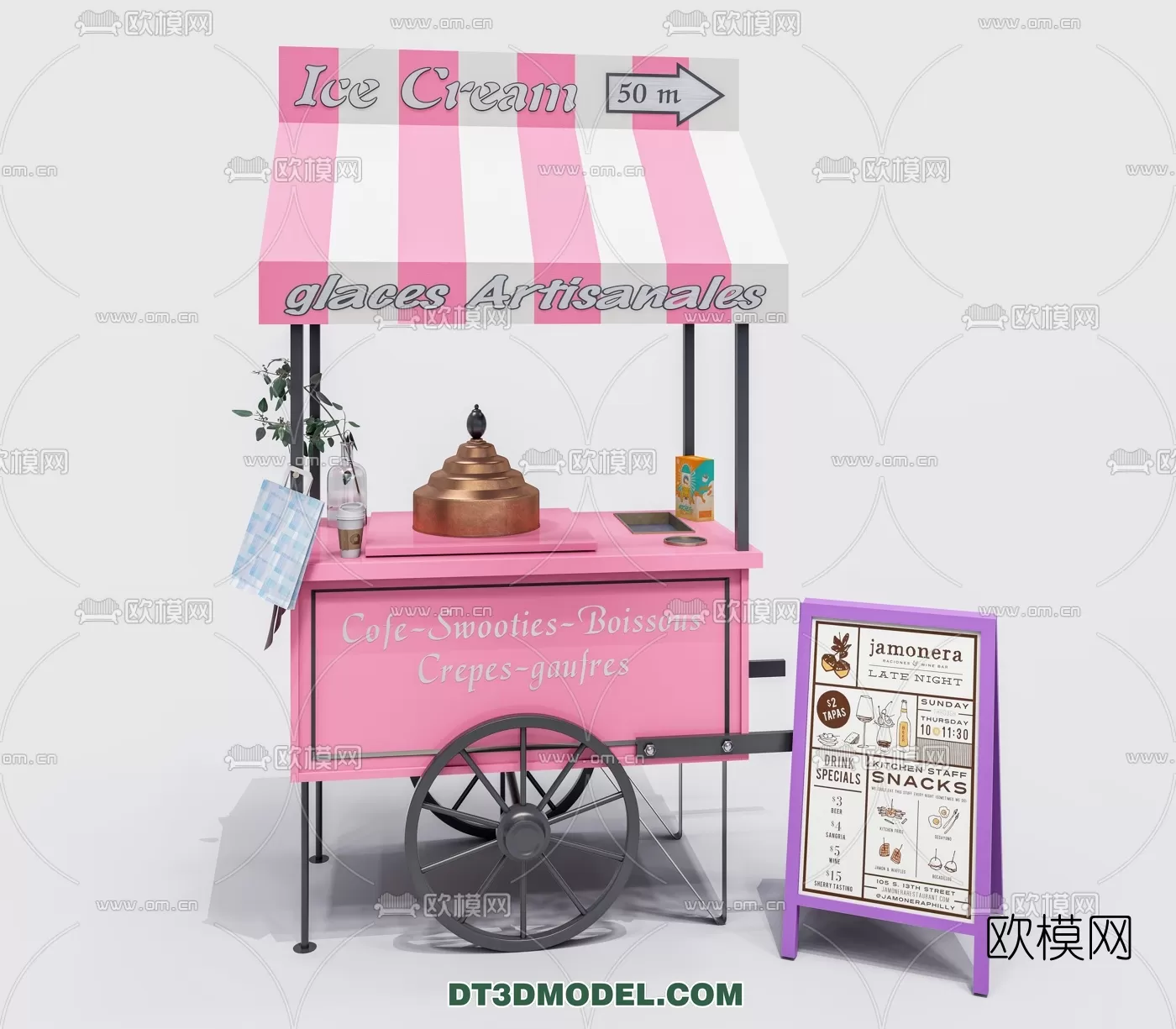 STREET VENDOR CART – 3D MODELS – 043