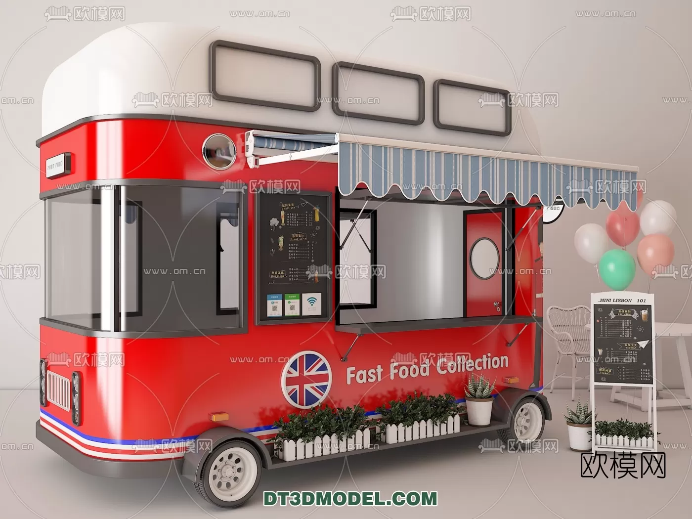STREET VENDOR CART – 3D MODELS – 045