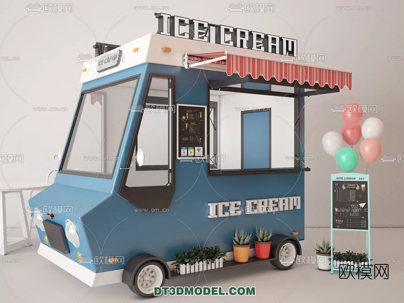 STREET VENDOR CART – 3D MODELS – 046
