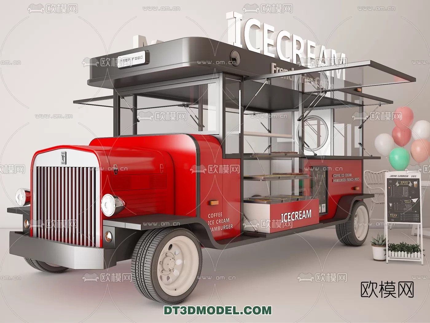STREET VENDOR CART – 3D MODELS – 051