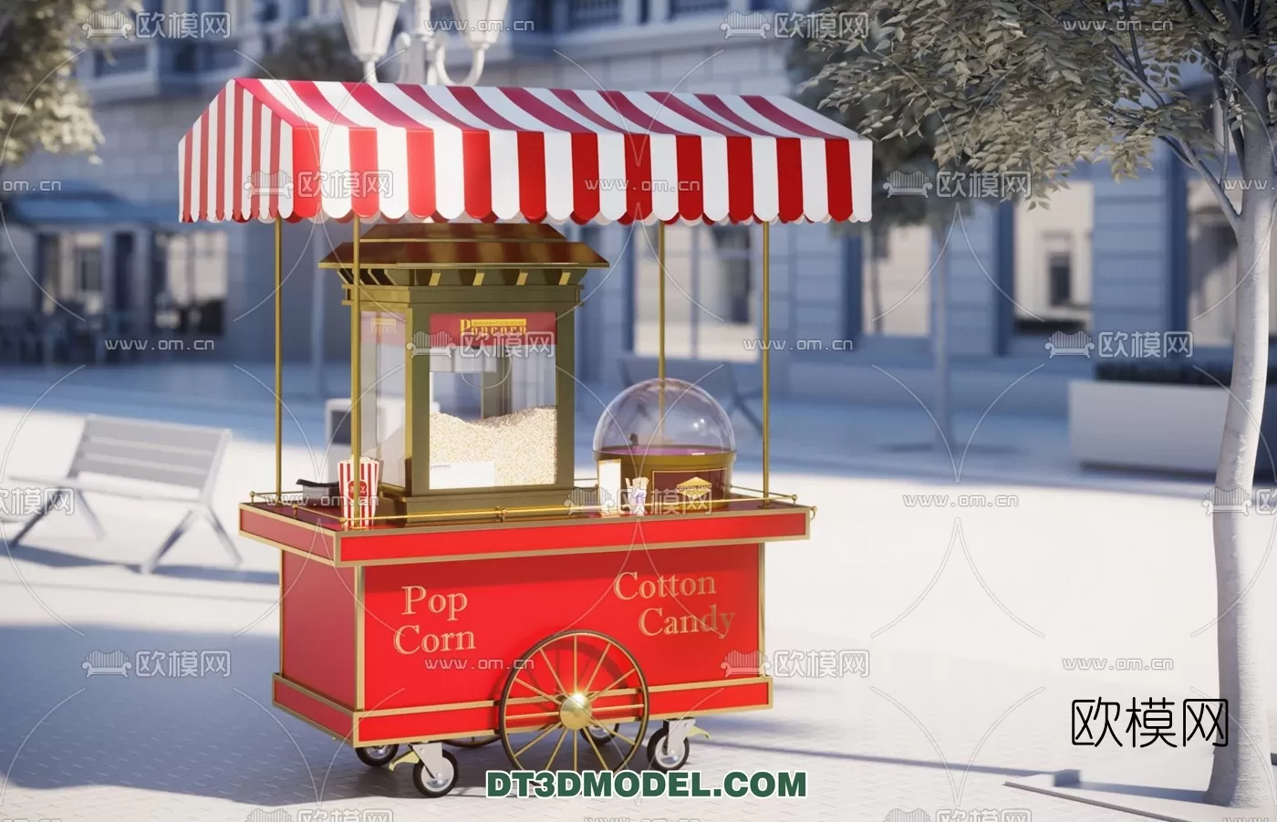 STREET VENDOR CART – 3D MODELS – 052