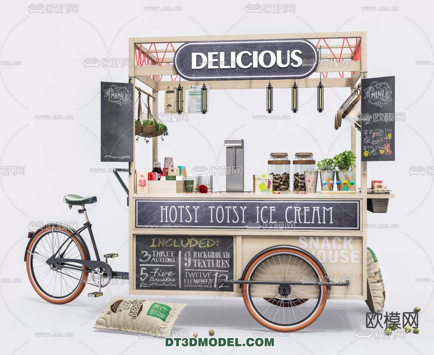 STREET VENDOR CART – 3D MODELS – 085