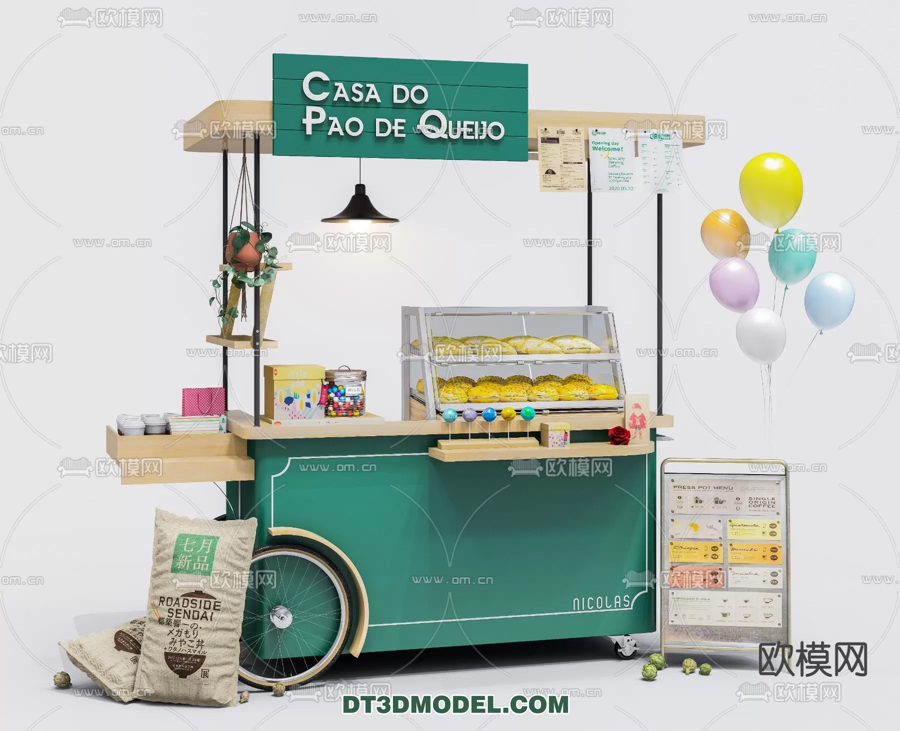 STREET VENDOR CART – 3D MODELS – 086
