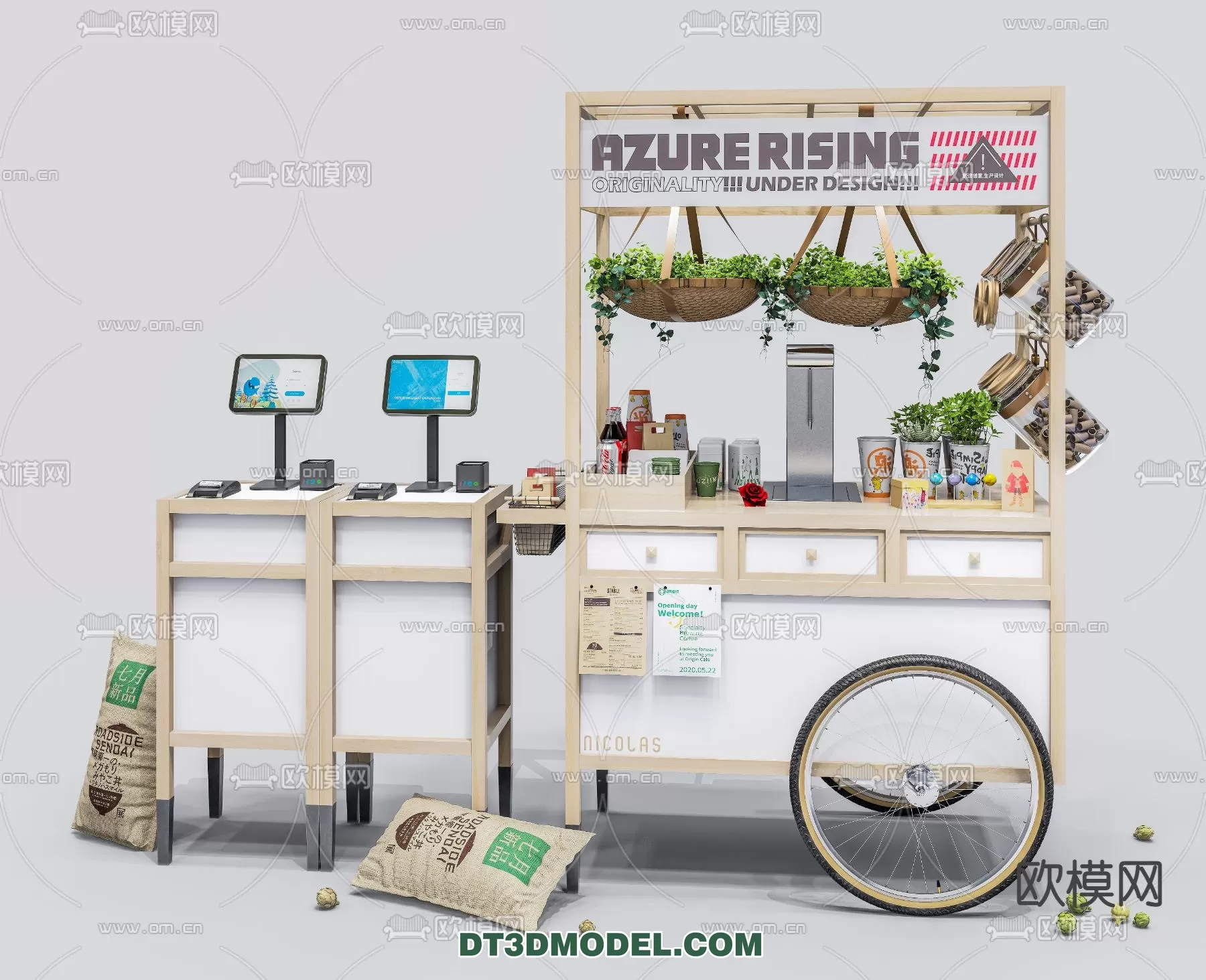 STREET VENDOR CART – 3D MODELS – 087