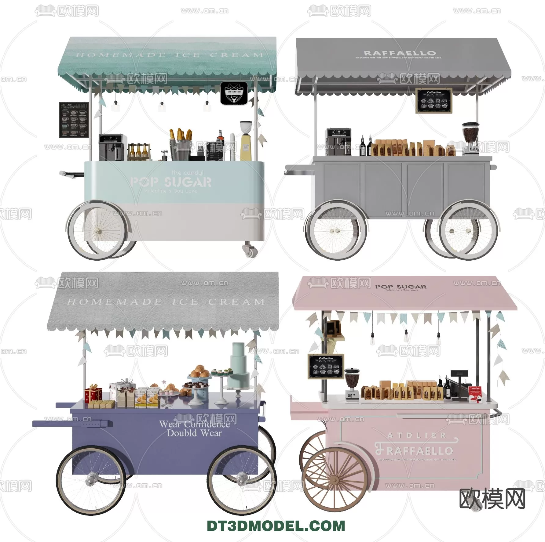 STREET VENDOR CART – 3D MODELS – 092