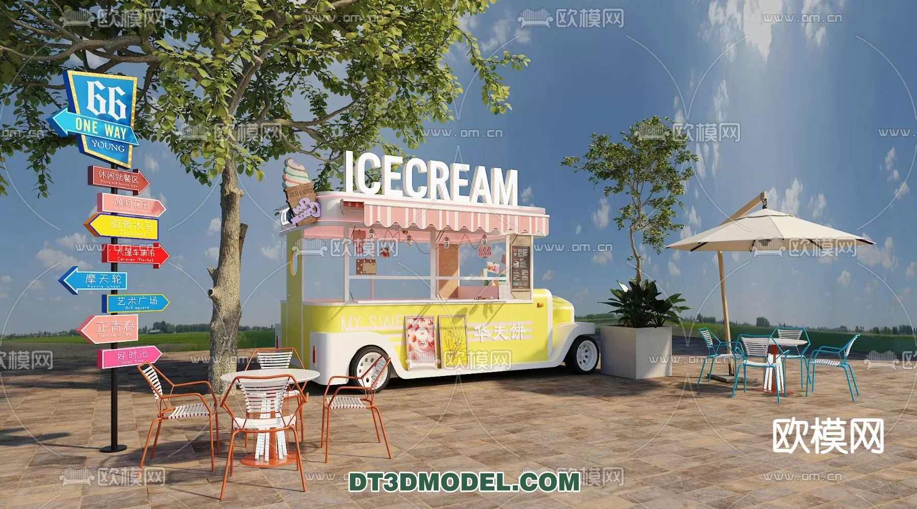 STREET VENDOR CART – 3D MODELS – 098