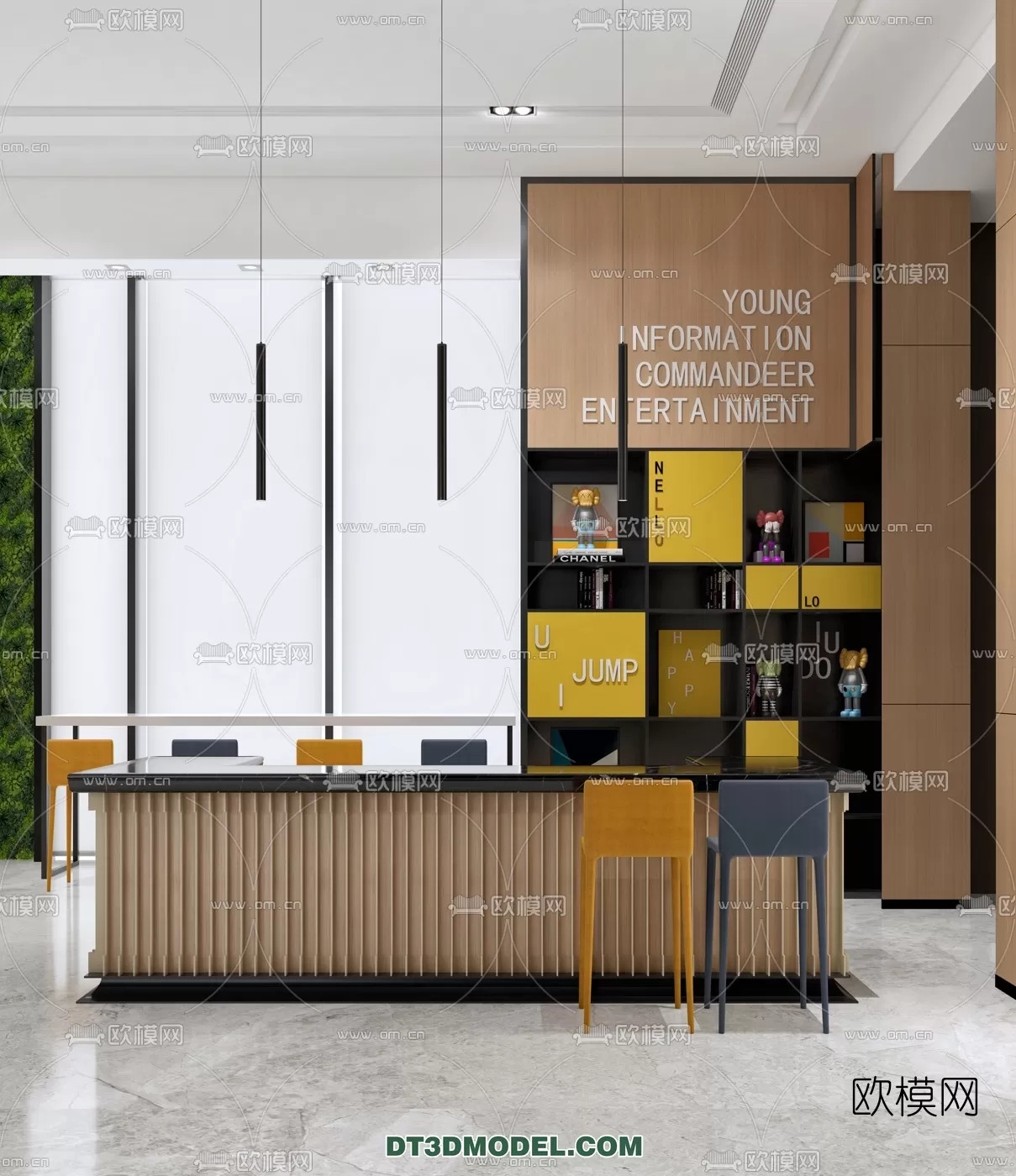 RECEPTION 3D MODEL – MODERN STYLE – 009