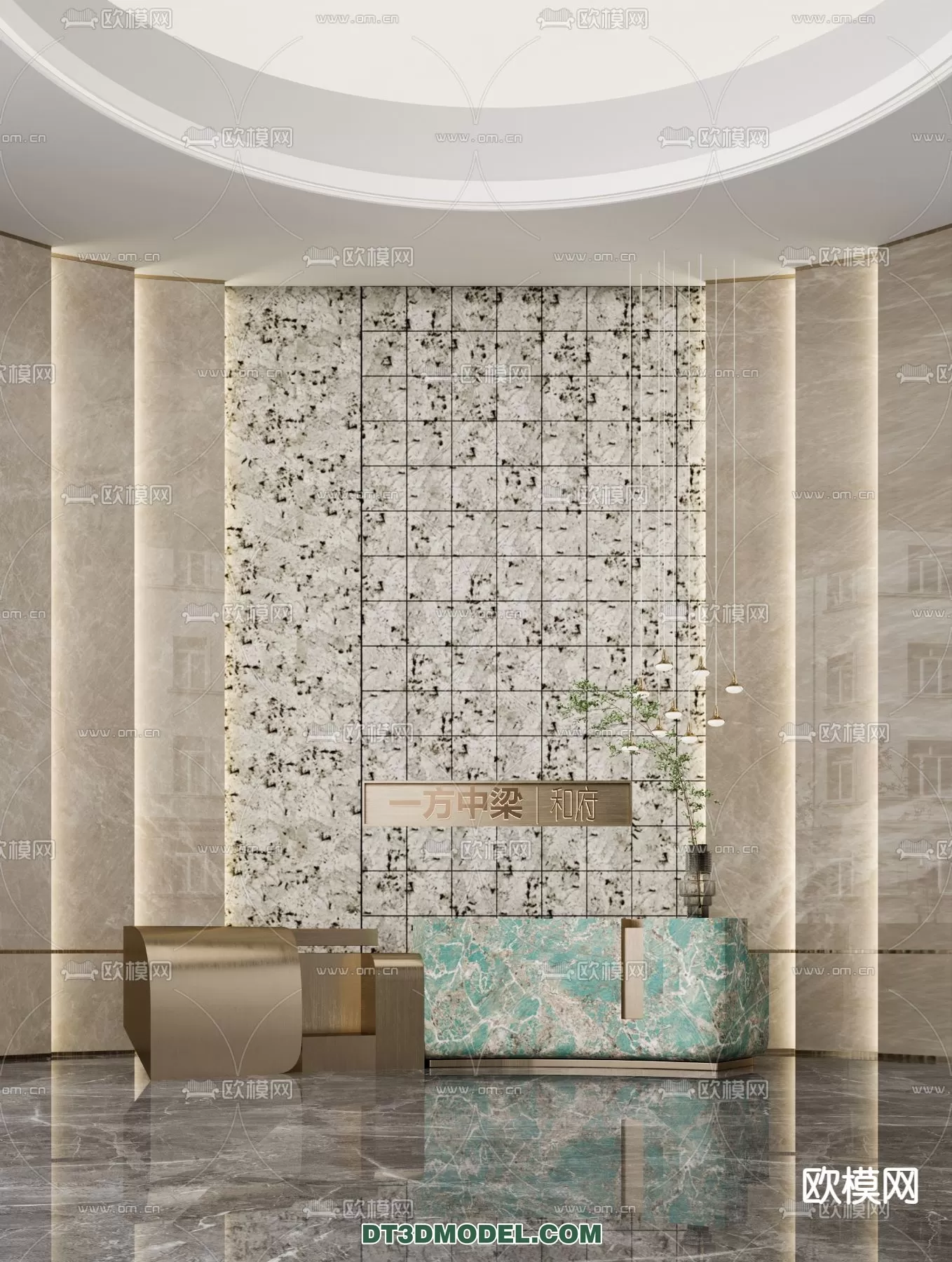 RECEPTION 3D MODEL – MODERN STYLE – 010