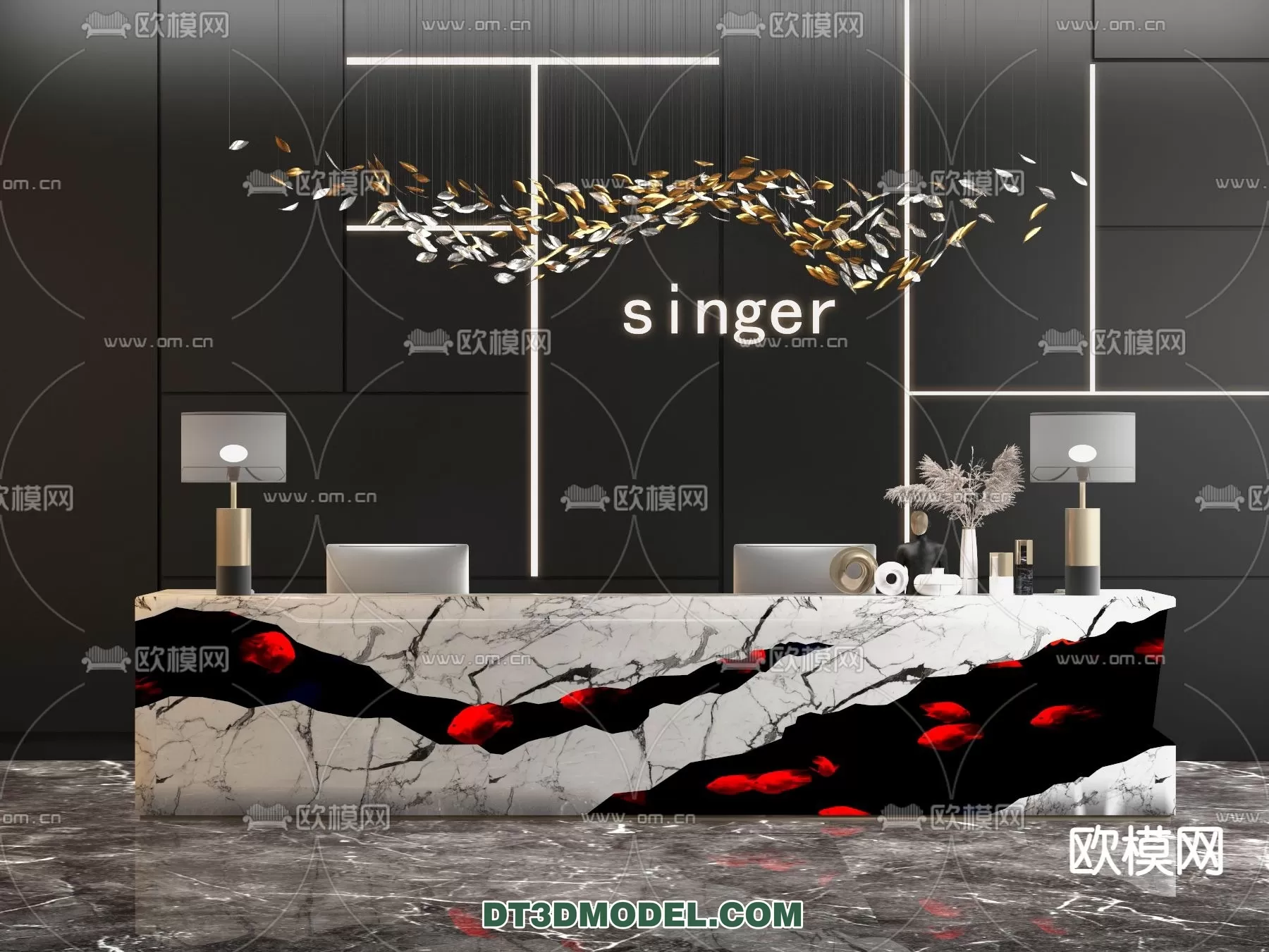 RECEPTION 3D MODEL – MODERN STYLE – 019