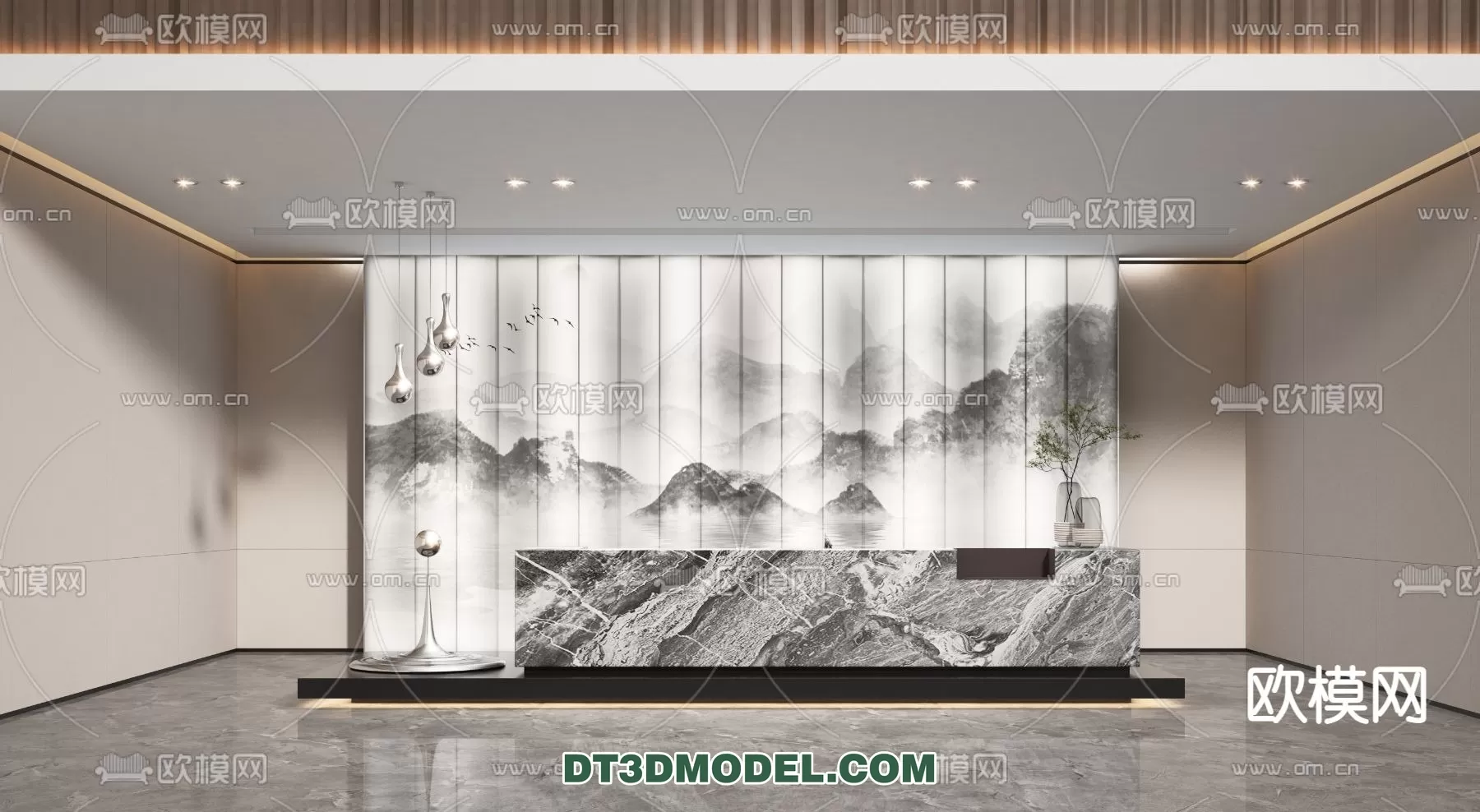RECEPTION 3D MODEL – MODERN STYLE – 024