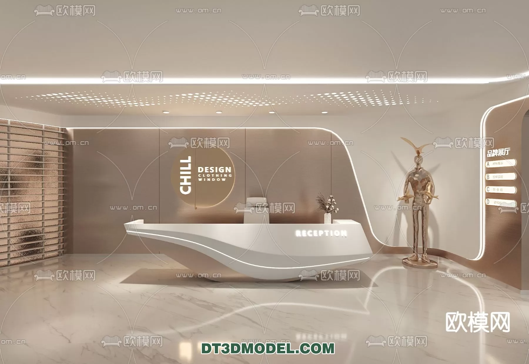 RECEPTION 3D MODEL – MODERN STYLE – 035