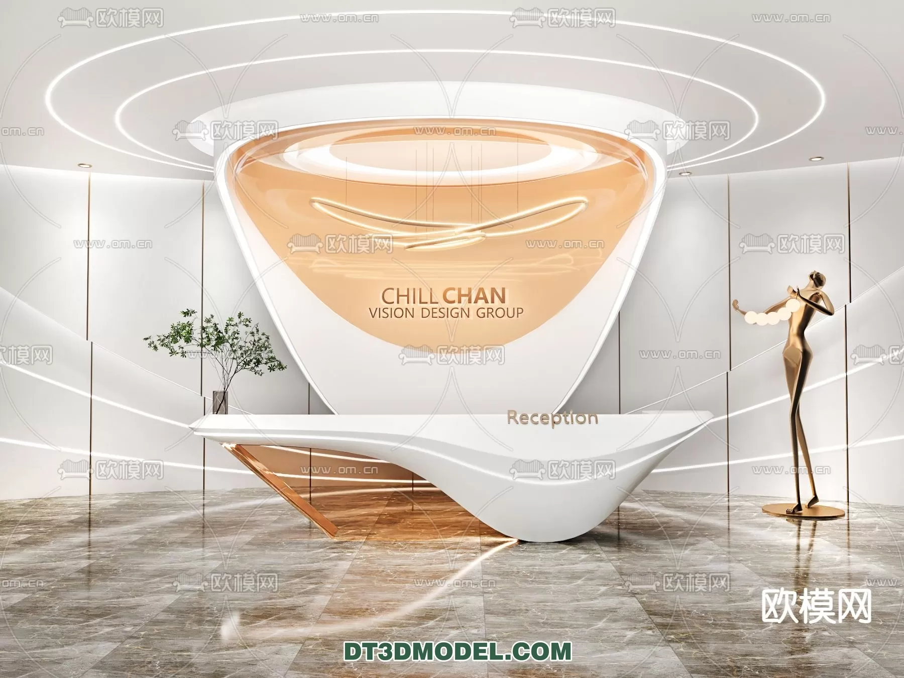 RECEPTION 3D MODEL – MODERN STYLE – 045