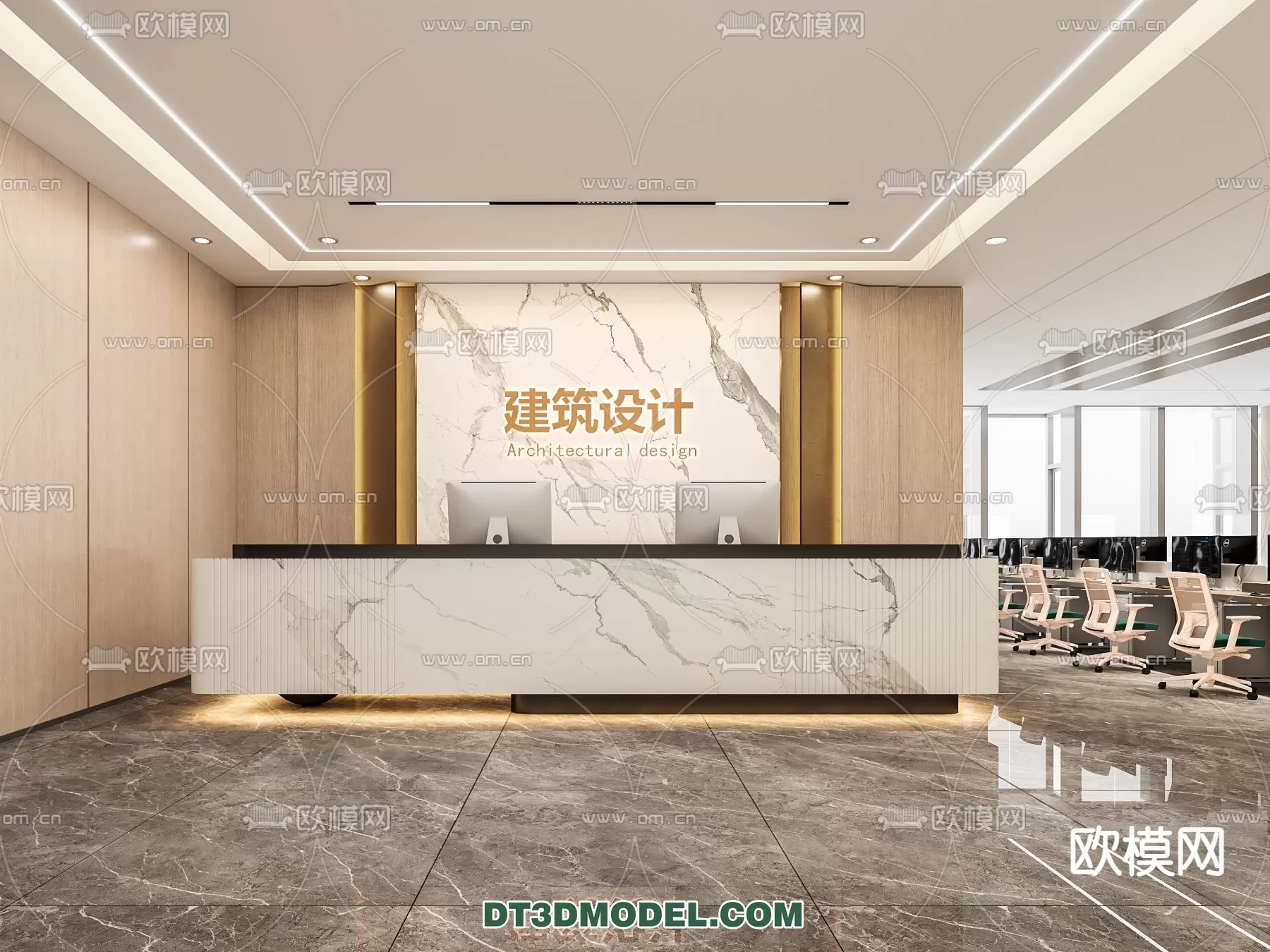 RECEPTION 3D MODEL – MODERN STYLE – 048