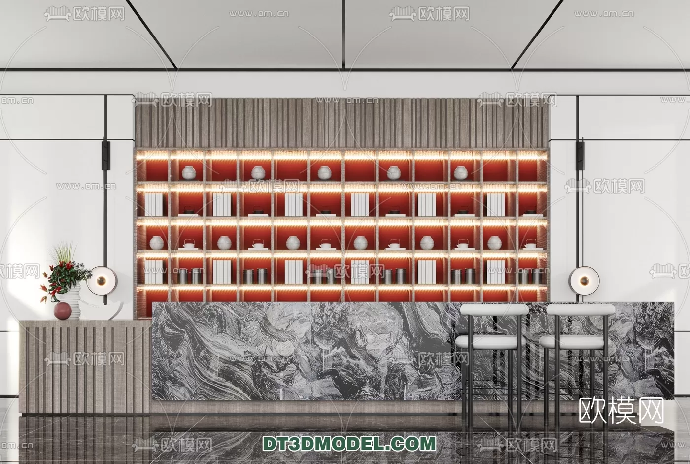 RECEPTION 3D MODEL – MODERN STYLE – 056