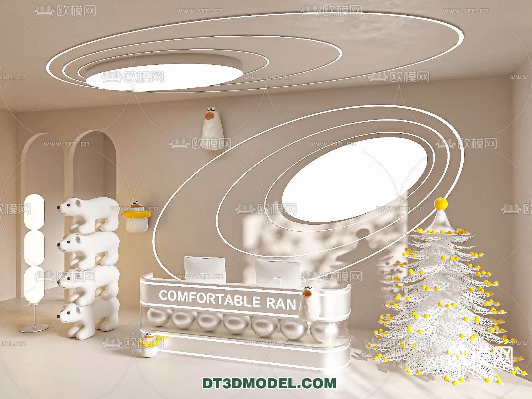 RECEPTION 3D MODEL – MODERN STYLE – 073