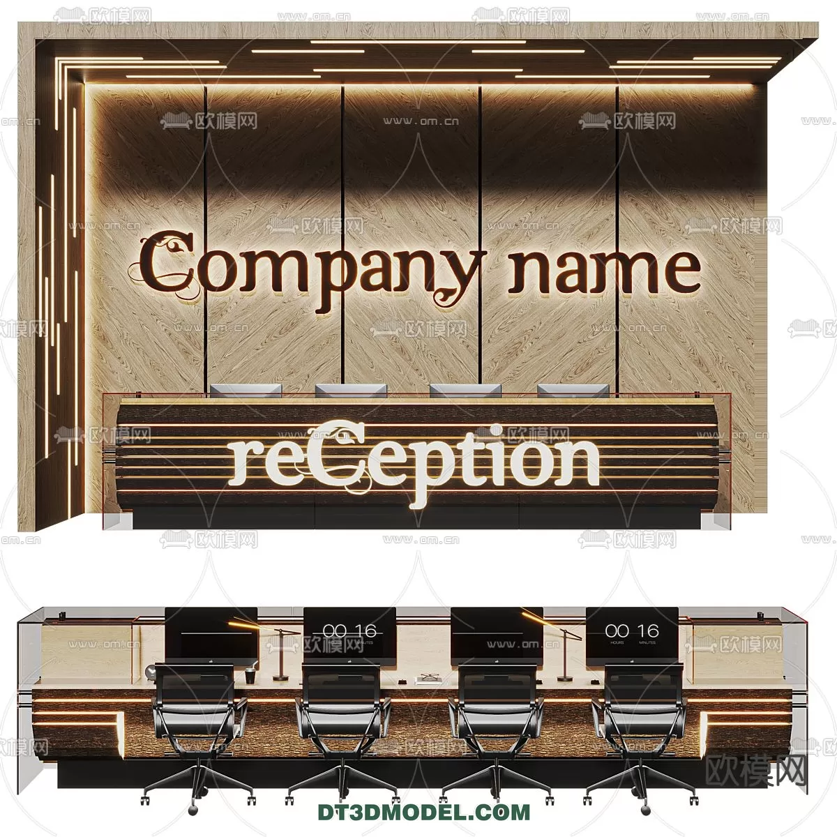 RECEPTION 3D MODEL – MODERN STYLE – 080