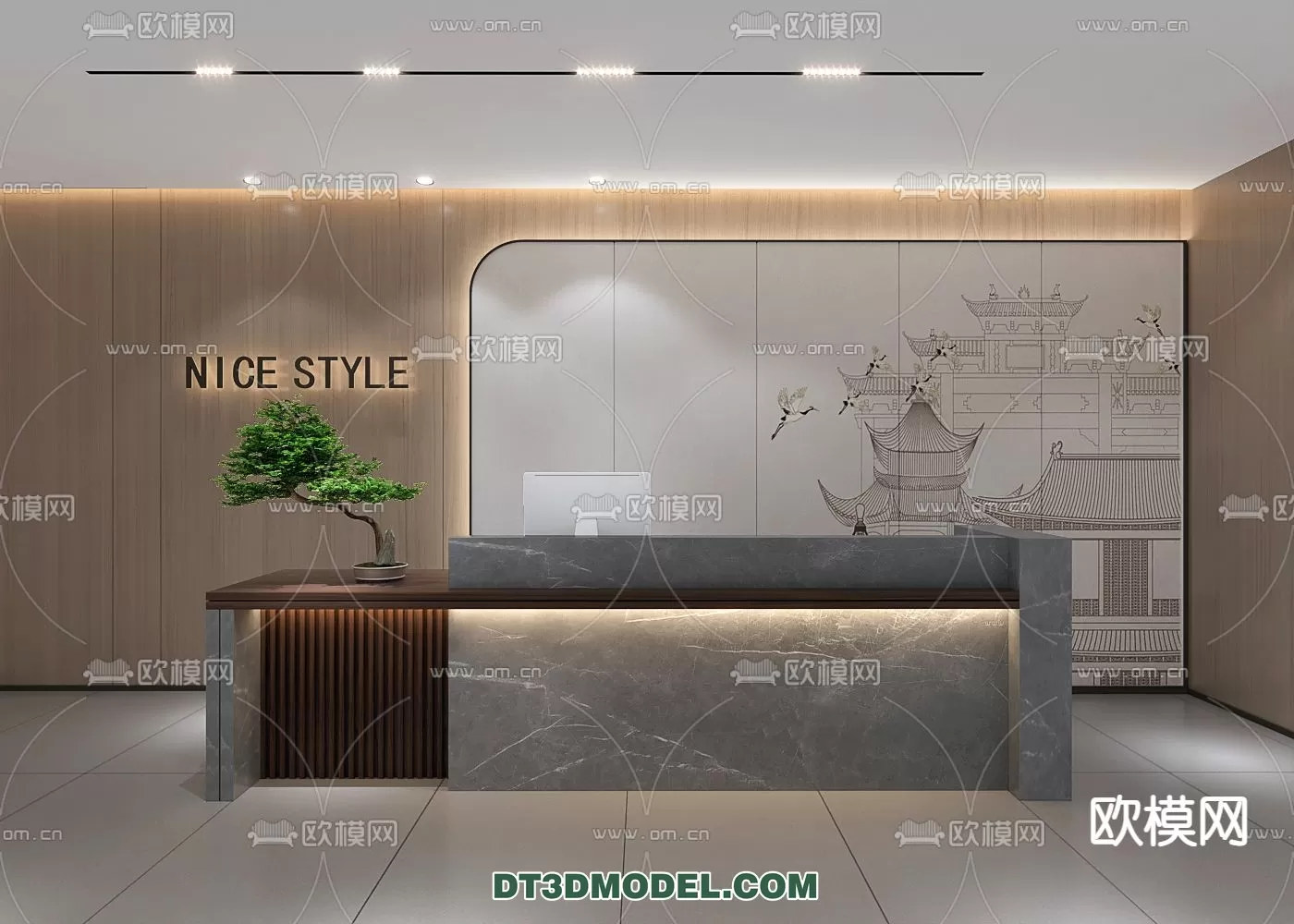 RECEPTION 3D MODEL – MODERN STYLE – 107