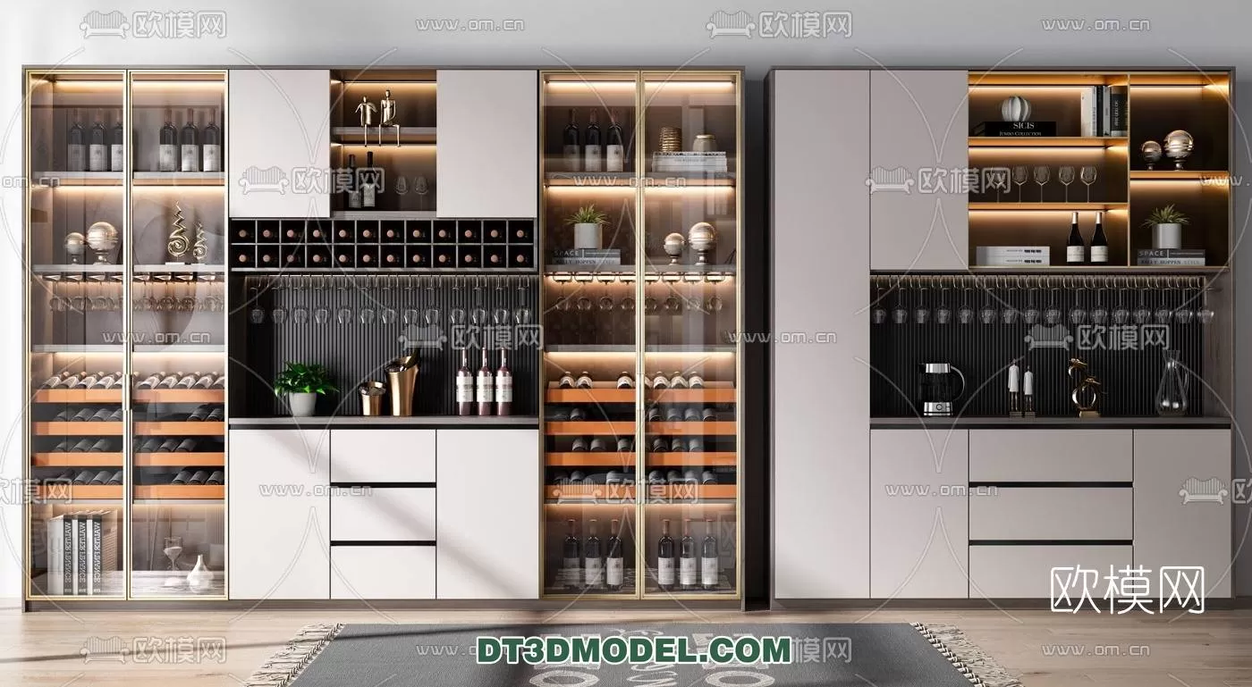 WINE CABINET – MODERN – 3D MODELS – 0002