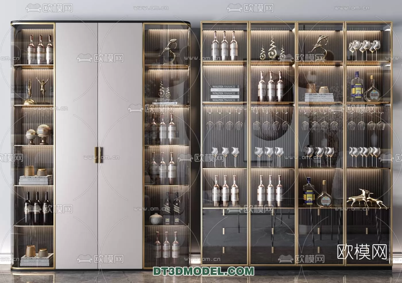 WINE CABINET – MODERN – 3D MODELS – 0005