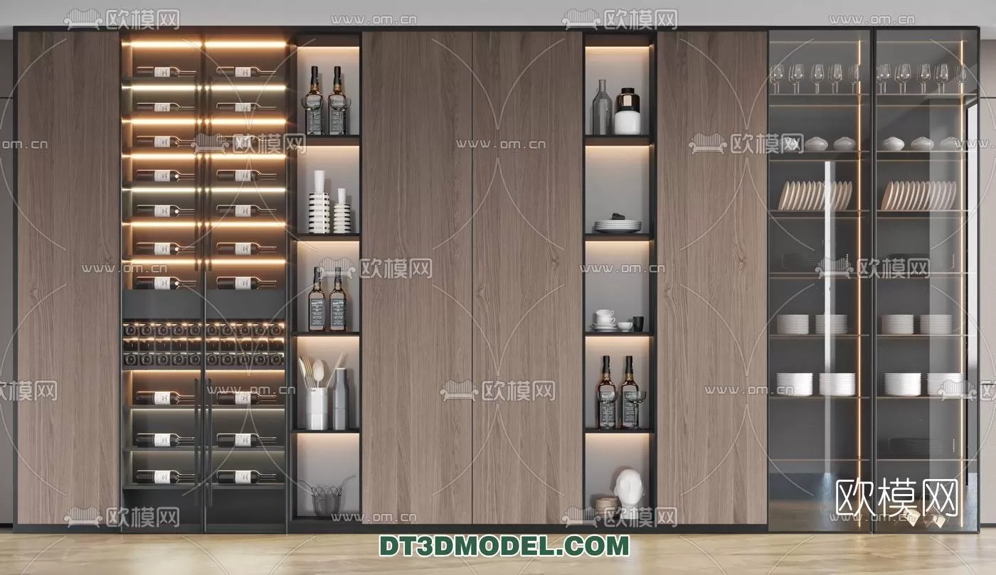 WINE CABINET – MODERN – 3D MODELS – 0007