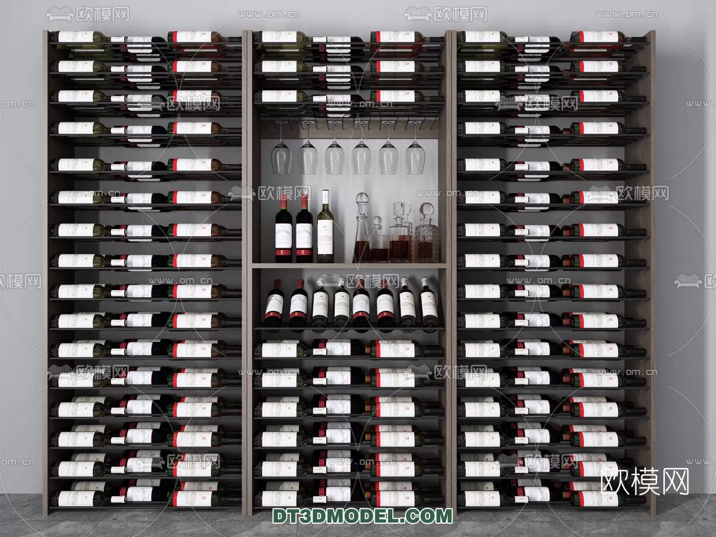 WINE CABINET – MODERN – 3D MODELS – 0008