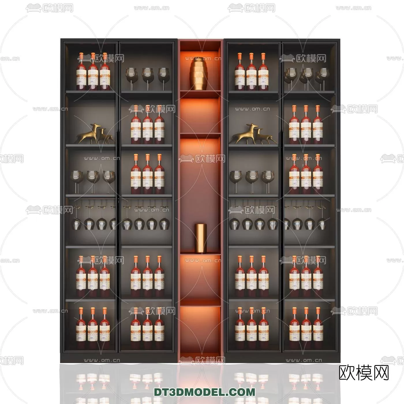 WINE CABINET – MODERN – 3D MODELS – 0014
