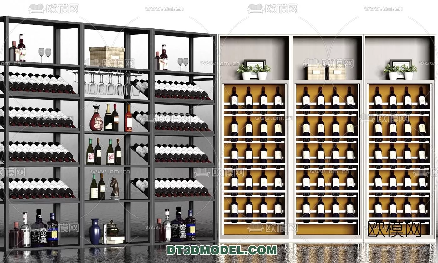 WINE CABINET – MODERN – 3D MODELS – 0015