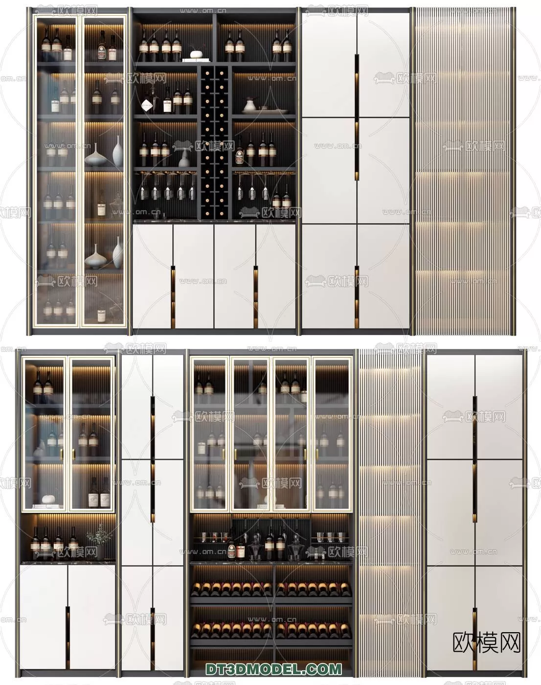 WINE CABINET – MODERN – 3D MODELS – 0016