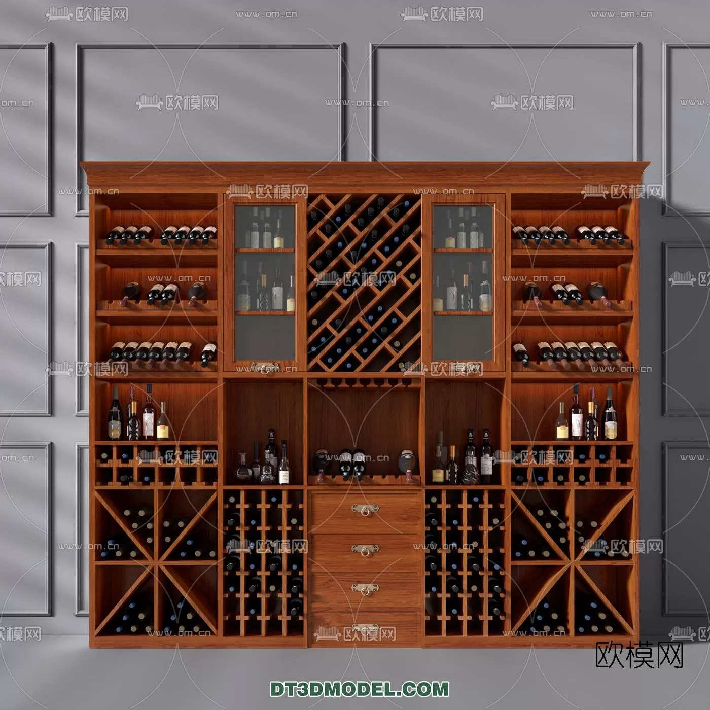 WINE CABINET – MODERN – 3D MODELS – 0020