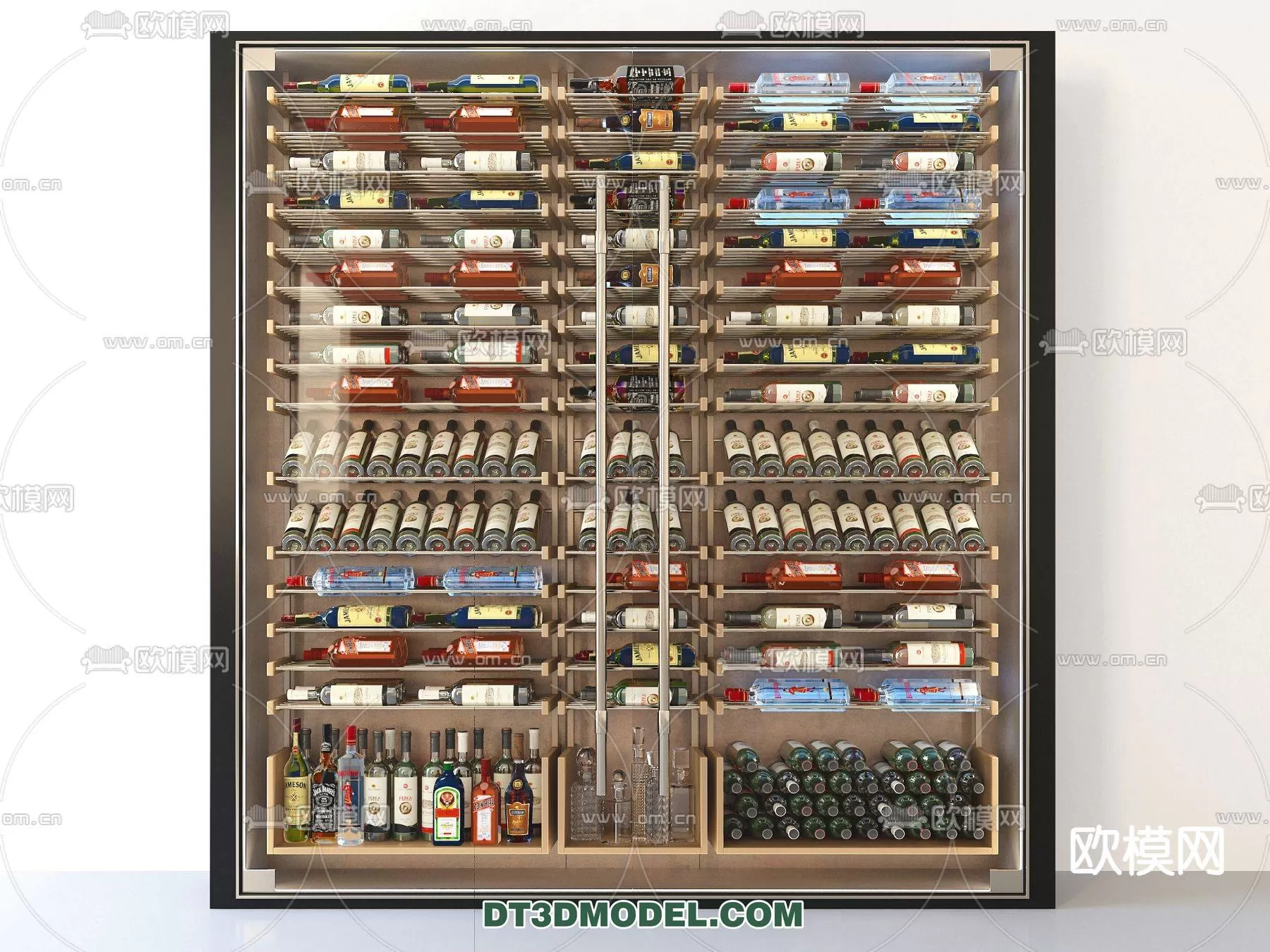 WINE CABINET – MODERN – 3D MODELS – 0023