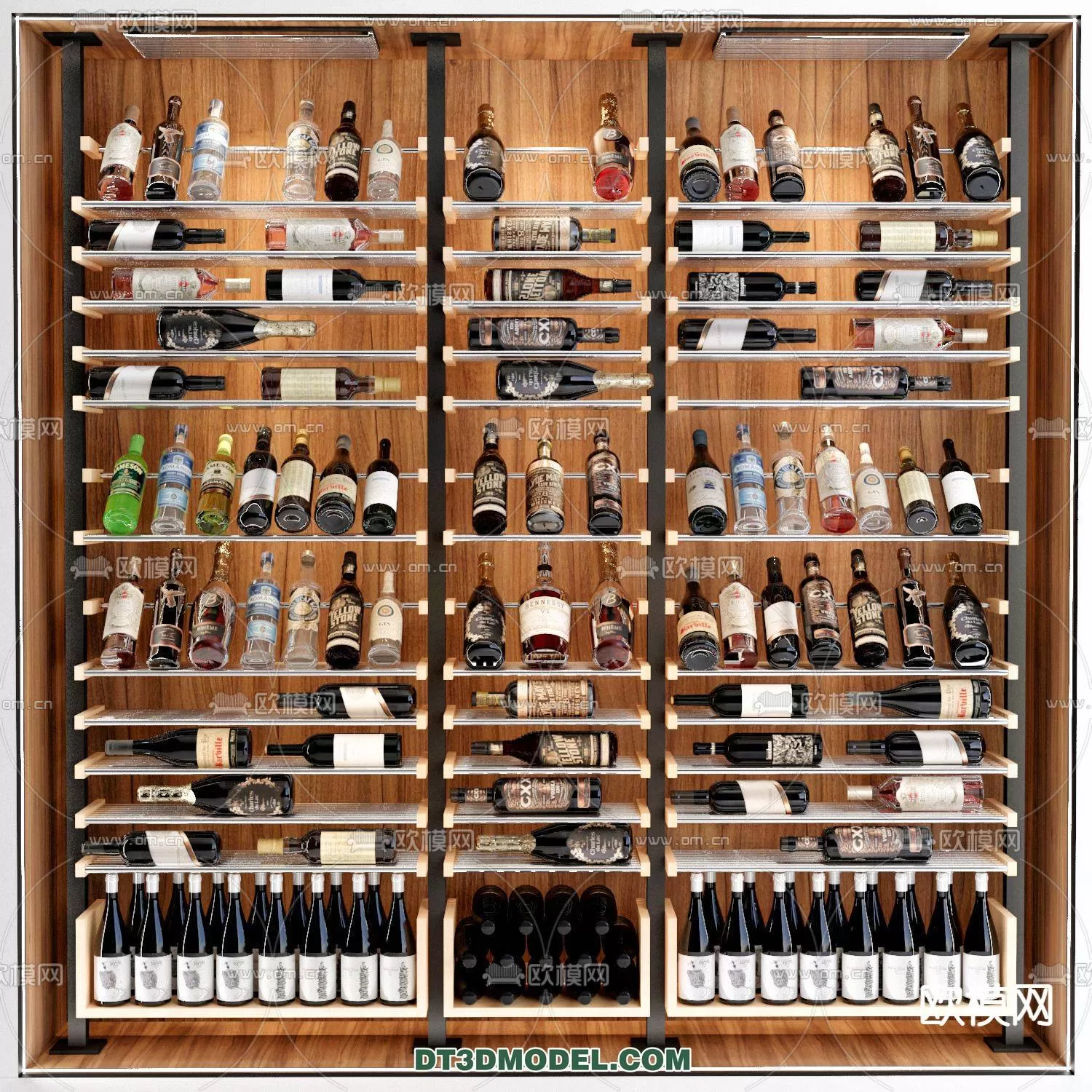 WINE CABINET – MODERN – 3D MODELS – 0024