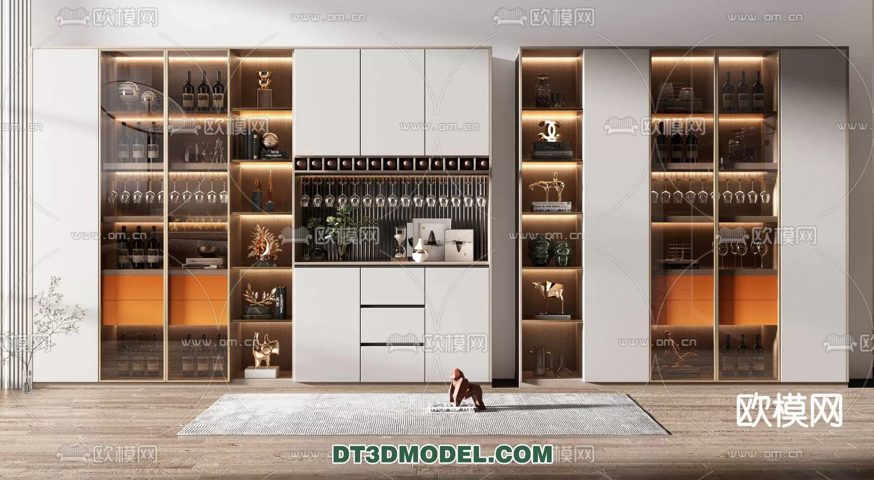WINE CABINET – MODERN – 3D MODELS – 0025