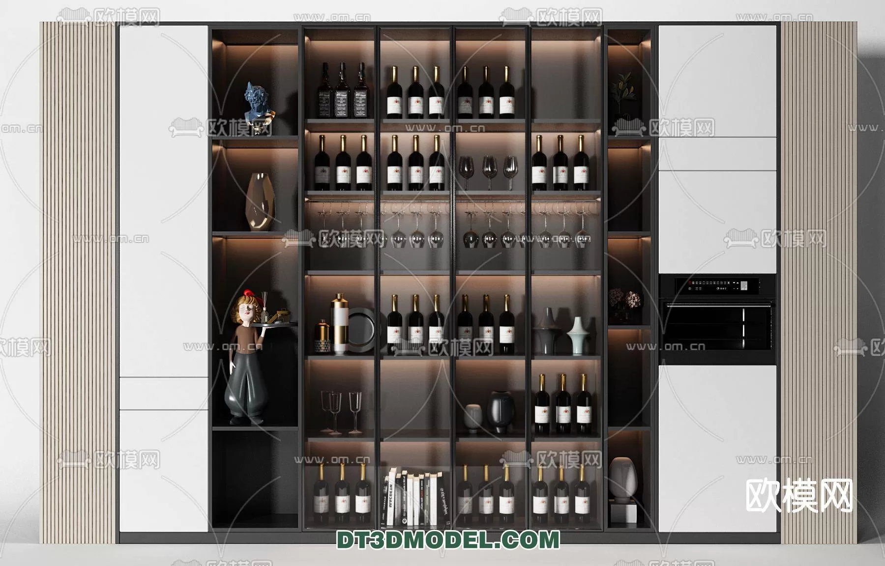 WINE CABINET – MODERN – 3D MODELS – 0026