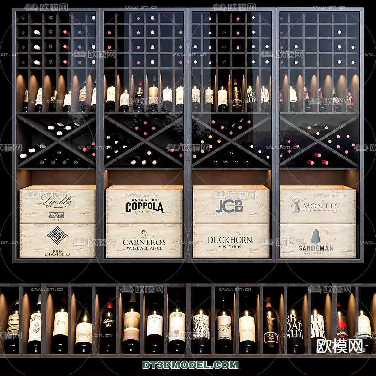 WINE CABINET – MODERN – 3D MODELS – 0029