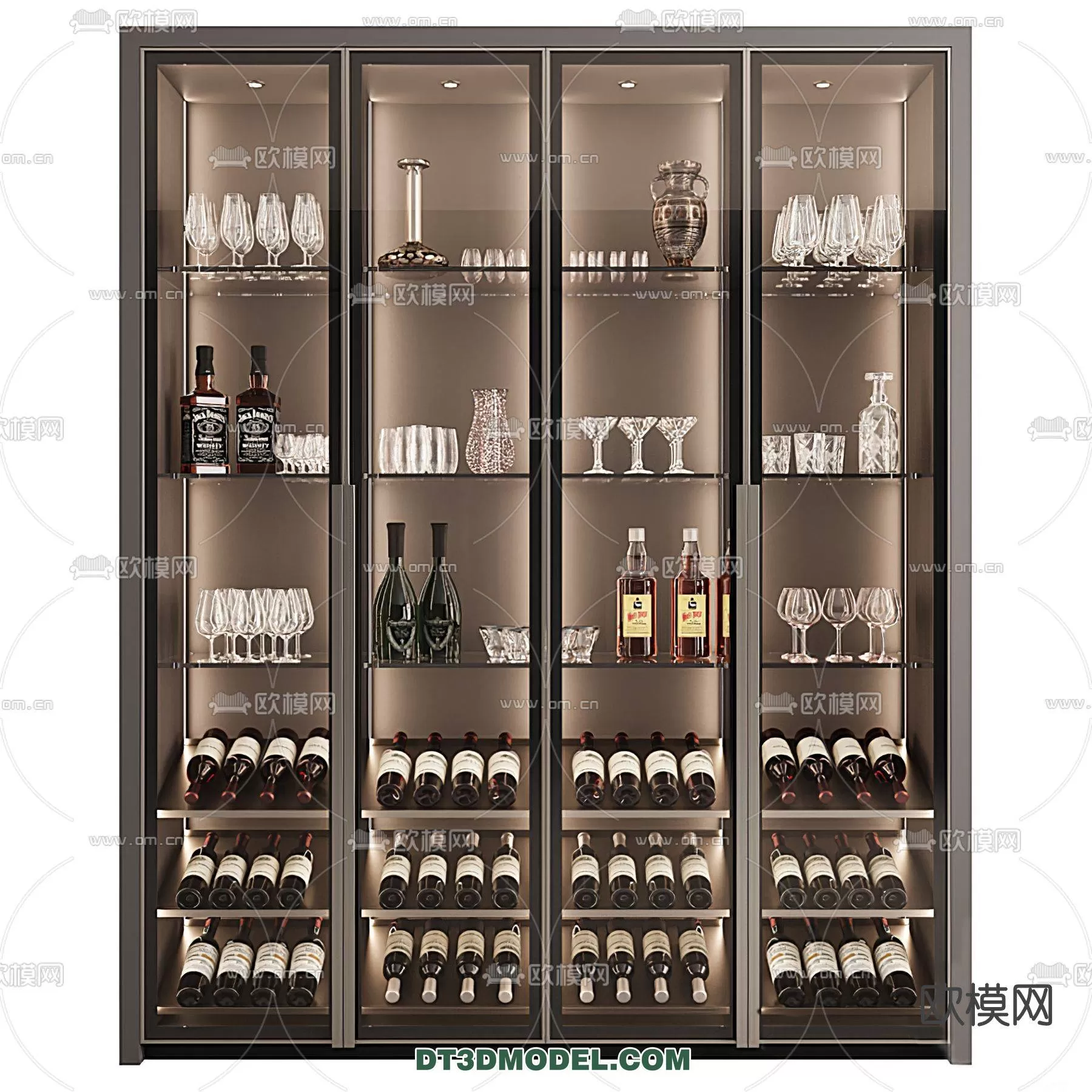 WINE CABINET – MODERN – 3D MODELS – 0030