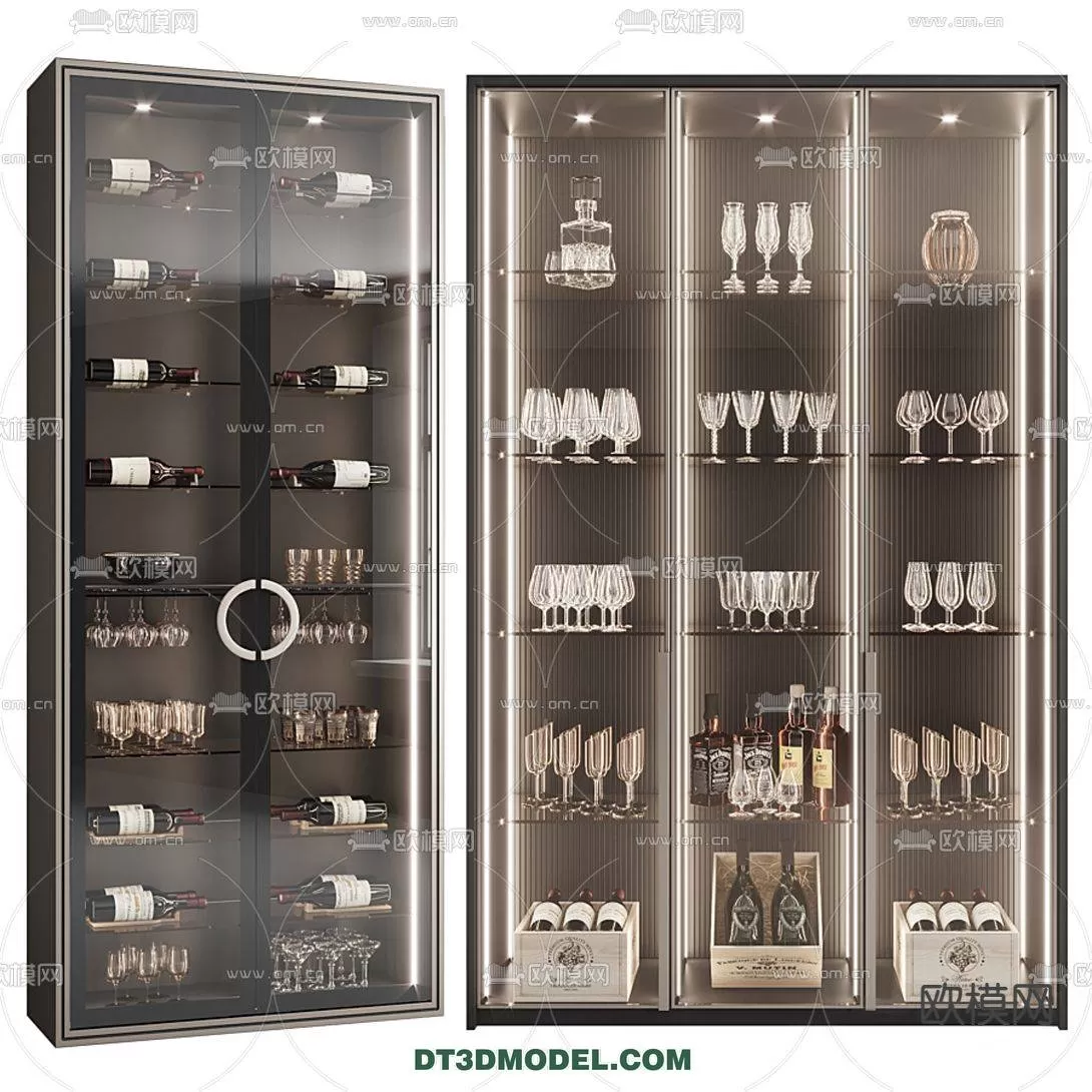 WINE CABINET – MODERN – 3D MODELS – 0031