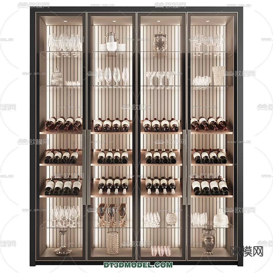 WINE CABINET – MODERN – 3D MODELS – 0040