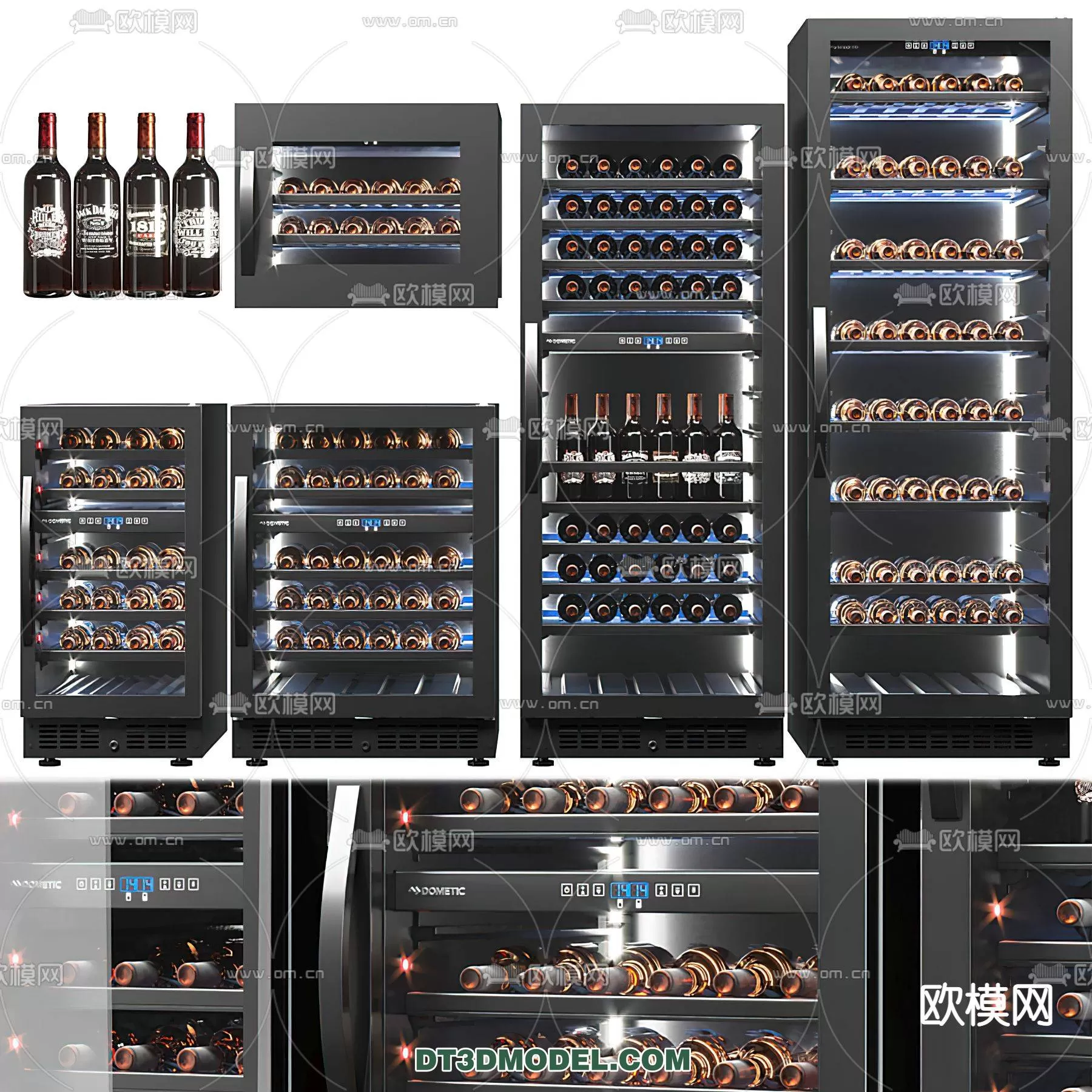 WINE CABINET – MODERN – 3D MODELS – 0043